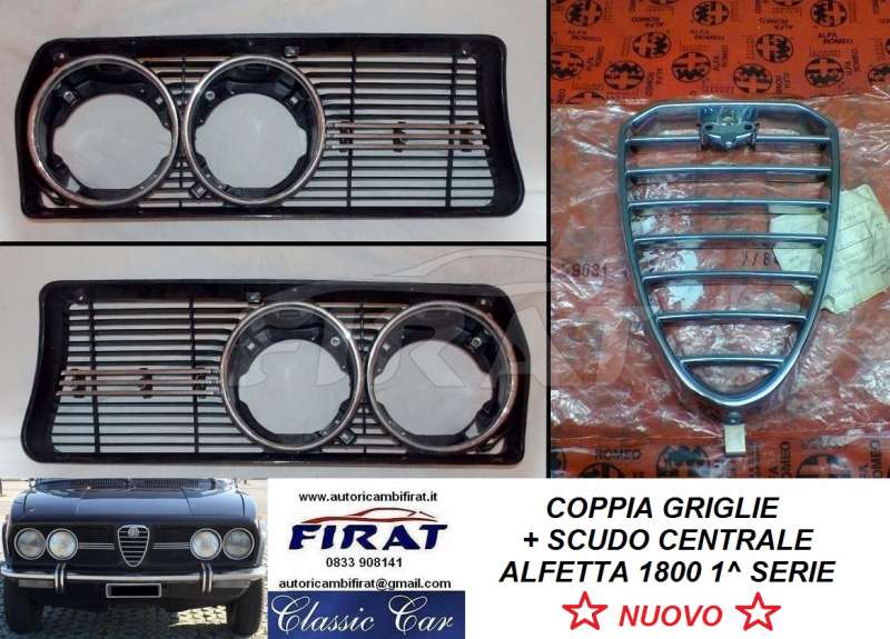 GRIGLIE + SCUDO ALFETTA 1800 1 SERIE